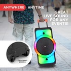 Pyle Portable Bt Pa And Karaoke Speaker System W  Built-in Rechargeable Battery