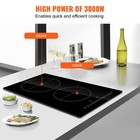 2-burner 12  Induction Cooktop 3000w Built-in Electric Stove Top