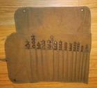 Vintage Russell Jennings Auger Bit Set No 32-1 2 15pc W  Canvas Roll Brace Bits