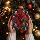 Christmas Highland Cow Gift Wrapping Paper Cute Festive Cows With Santa