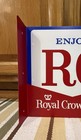 Royal Crown Cola Flange Sign Rc Soda Double Sided Vintage Style Wall Decor