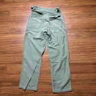 Vintage Og-107 Us Army Utility Pants 30x30 Sateen Button Fly Vietnam Era Uniform