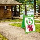 Black Signicade Deluxe A-frame Sidewalk Curb Sign Portable Folding Double-sid   