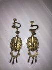 Rare Pair Of Antique Early Victorian Earring - 1870 - 1880 Gold Filled