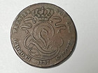 1837 Belgium Coin W  Lion L Union Fait La Force 5c Leopold