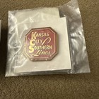 Railroad Pins Enamel Nickel Rate Road  Kansas City Southern  Chinese National  1