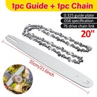 20  Chainsaw Guide Bar   Saw Chain Blade Set 0 325  Pitch  058  Gauge 76dl
