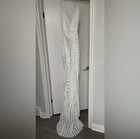 Sequin Mermaid Low Cut Wedding Dress