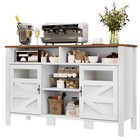Buffet Cabinet With Storage  55   Large Table With 2 Doors   Open Storage