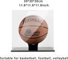 Clear Acrylic Display Case Uv Protected Acrylic Basketball Holder  Display Case