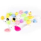 Mini Mochi Silicone Squishies  24 Piece Multicolor Fidget Toys storage Container