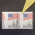 53509 Us Stamp Scott  2115c 22c Major Extreme Misperf Errors Pair Mnhog Gr  Efo