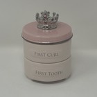 New - Demdaco First Curl   First Tooth Pink Stackable Keepsake Box W  Crown