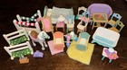 Vintage 1993 Fisher Price Loving Family Lot 27 Furniture Horse Accessories 90s
