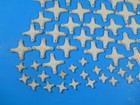 Lot Of 56 Various Sizes Star Ceramic Kiln Supports Stands Stilts 