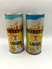 Nice 15 5oz  tennent s  Sylvia  pair Ss Tab Beer Cans Tennent Caledonian Glasgow