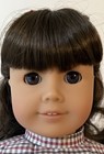 American Girl Samantha 18    Doll In Meet Outfit Historical Plaid Dress Euc