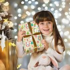  Vintage Christmas Wrapping Paper - 6 Jumbo Xmas Sheets Christmas - Pink Ho Ho