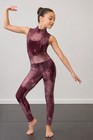 Weissman Lc Dance Costume Lot 2 Contemporary Lyrical Mauve Jumpsuit Duet Set
