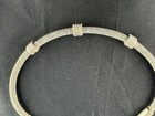 Vintage 925 Sterling Silver Mesh Design Bracelets And Necklace Set