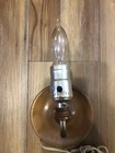 Vintage Brass   Wood Wall Mount Light Fixture Lamp Brown