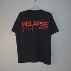 Vintage Mortician Relapse Records 2 Sided Single Stitch Black Shirt  read Size 