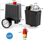 Air Compressor Pressure Switch Control Valve 90-120 Psi 110v-240v 4-way Replacem