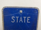 1995 Retired Authentic Road Street State Vehicles Only Highway Sign 18    X 12   