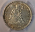 1875 S 20 Cent  Pcgs Au58