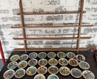 Vtg Full Alphabet Of The Disney Collection Miniature Plates With Display Shelf