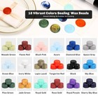Initial Alphabet M Wax Seal Stamp Kit  Classic Retro Letter Sealing Stamp With 2