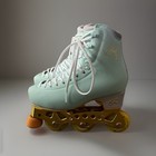 Gh Glide Lt Boots With Avant Lt Inline Off Ice Figure Skates Size 2 - Teal