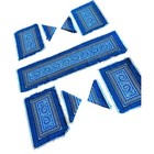 Vintage Blue Table Linen Set 4 Placemats 4 Napkins 1 Runner Boho