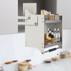 Kitchen Pull Down Shelf Upper Cabinet 2-tier Pull Down Cabinet Organizer Rack