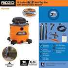 Ridgid 16 Gallon 6 5 Peak Hp Nxt Shop Vac Wet dry Vacuum With Filter blower Hose