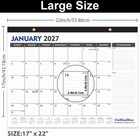 Large Desk Calendar 2026-2027 - 19 Months From Jun  2026 Through Dec  2027  2   