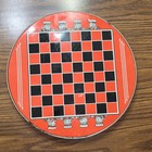 Vintage Chinese Checkers Round Board Game W  Marbles Strategy 2  Players Age 4-7