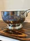 Very Rare Chinoiserie  Blue Willow  Stainless Steel  Bowl  Could Use  Ice Bucket