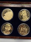 Lot Of 27 American Mint Coins - Commemorative Usa 24k Gold   Silver Plated