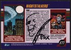 Nightstalkers Mark Texeira Signed Original Art Sketch 1992 Marvel Series 3 Card