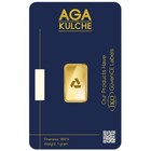 Agabullion 1 G  9999 Fine Gold Bar One Gram - In Assay Card