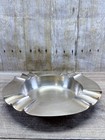 Vtg Large Heavy Solid Brass Cigar Cigarette Tobacco Ashtray Tobacciana Dish
