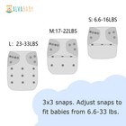 Baby Cloth Diaper 6 Pack With 12 Inserts Size Cloth Diaper Covers Adjustable    