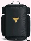 Ua Under Armour Project Rock Duffle Backpack Bag Black Gold Gym 1376459-002 39l