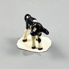 Vintage 1989 Hagen Renaker Baby Holstein Cow Calf Black White Miniature Figurine