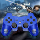 2x Black Wireless Bluetooth Video Game Controller Pad For Ps3 Playstation 3
