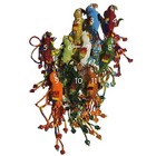 Parrot Beaded Ornament Glass Beaded Figurine Christmas Present Guatemala