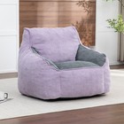 Giant Corduroy Bean Bag Chair With Armrests  Comfy Large Beanbag Sofa For Adults