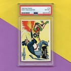 Original 1966 Topps Batman Black Bat Trading Card  19 Psa 6