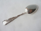 Electric Tower Pan American 1901 Buffalo Sterling Souvenir Spoon Native Am Motif
